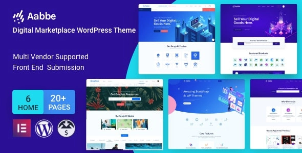Aabbe – Digital Marketplace WordPress Theme 6.0.0 GPL Theme 1 Aabbe – Digital Marketplace WordPress Theme 6.0.0 GPL Theme