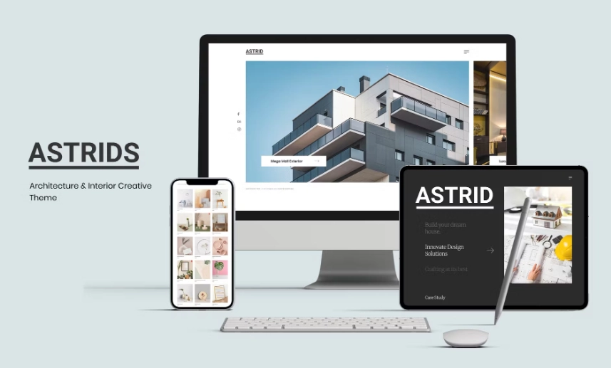 Astrids Architecture, Interior Creative Theme 2.1.1 GPL Theme 1 Astrids Architecture, Interior Creative Theme 2.1.1 GPL Theme