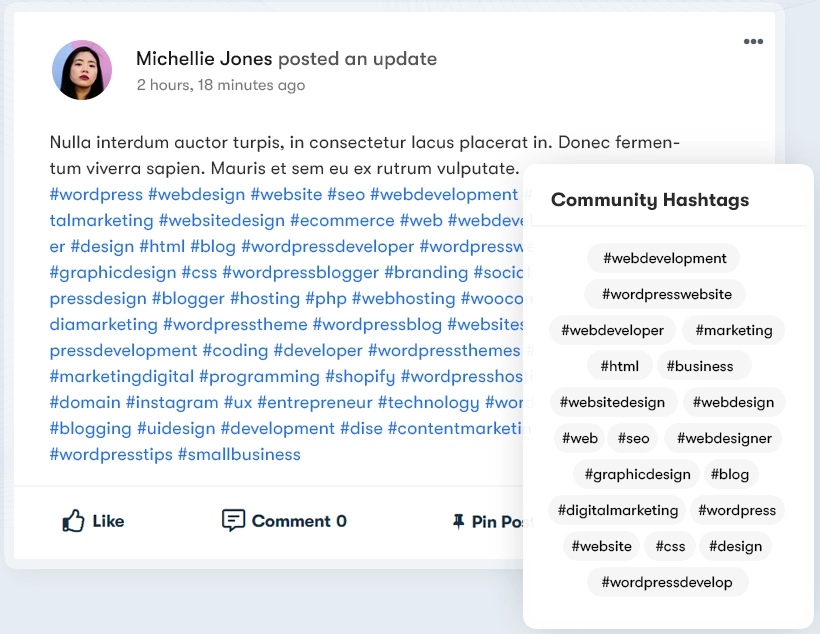 BuddyPress Hashtags 2.9.2 GPL Plugins