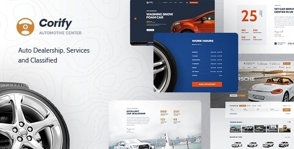Corify WordPress Car Listings Dealership Theme 1.0.10 GPL Theme