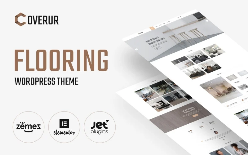 Coverur Flooring Company Multipurpose Minimal WordPress Elementor Theme WordPress Theme 1.0.0 GPL Theme