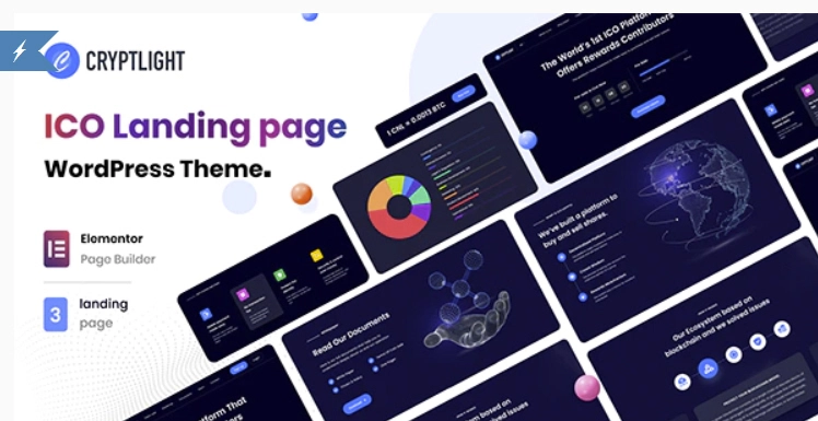 Cryptlight ICO Landing Page WordPress Theme 1.1.1 GPL Theme 1 Cryptlight ICO Landing Page WordPress Theme 1.1.1 GPL Theme