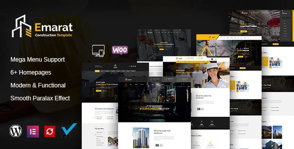 Emarat Construction WordPress Theme 1.6.7 GPL Theme 1 Emarat Construction WordPress Theme 1.6.7 GPL Theme
