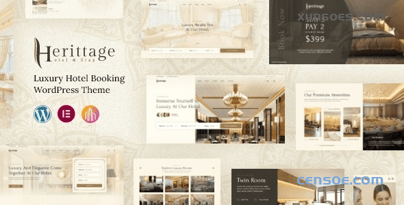 Herittage Hotel Booking WordPress Theme 1.0.3 GPL Theme