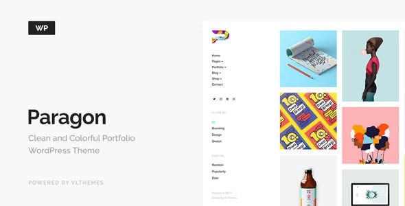 Paragon Colorful Portfolio for Freelancers Agencies 1.6 GPL Theme