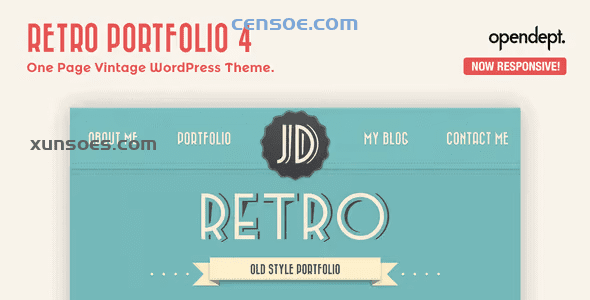 Retro Portfolio One Page Vintage WordPress Theme 4.9.2 GPL Theme