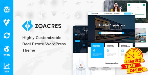 Zoacres Real Estate WordPress Theme 1.1.0 GPL Theme 1 Zoacres Real Estate WordPress Theme 1.1.0 GPL Theme
