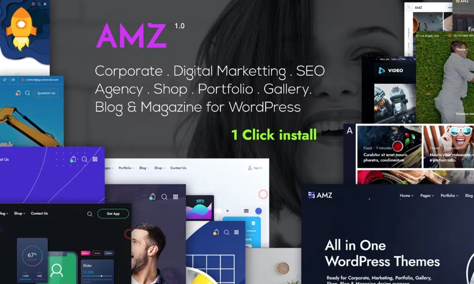 AMZ All in One Creative WordPress Theme 1.0 GPL Theme 1 AMZ All in One Creative WordPress Theme 1.0 GPL Theme