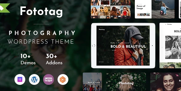 Fototag – Photography WordPress Theme 1.3.4 GPL Theme