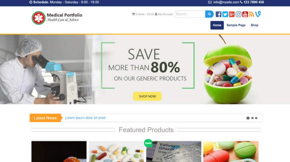 Medical Portfolio Pro WordPress theme provided by InsertCart 1.0 GPL Theme 1 Medical Portfolio Pro WordPress theme provided by InsertCart 1.0 GPL Theme