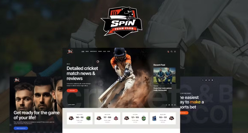 Spin – Cricket Team Sports WordPress Theme + AI 1.0.0 GPL Theme 1 Spin – Cricket Team Sports WordPress Theme + AI 1.0.0 GPL Theme