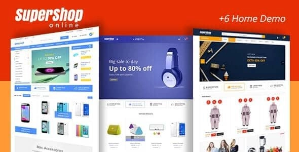 Super Shop Market Store RTL Responsive WooCommerce WordPress Theme 1.9 GPL Theme