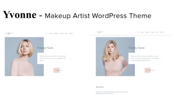 Yvonne Makeup Artist WordPress Theme 1.0 GPL Theme 1 Yvonne Makeup Artist WordPress Theme 1.0 GPL Theme