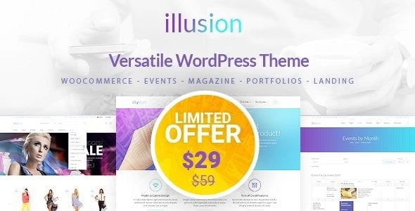 illusion Multipurpose Corporate and Woocommerce Theme 2 GPL Theme