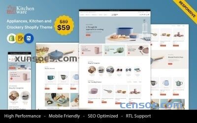 Kitchenware - Kitchen, Home Appliances,and Crockery Multipurpose Responsive Shopify Theme