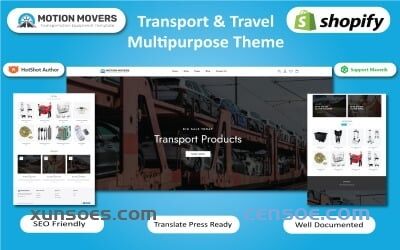 Motion Movers - Transportation & Travel Products Shopify Template