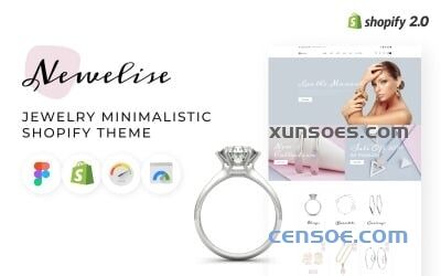 Newelise - Jewelry Elegant Minimalistic Shopify Theme