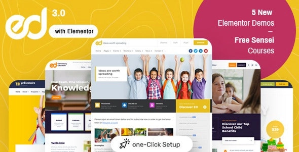 Ed School: Education WordPress Theme 3.19.0 GPL Theme 1 Ed School: Education WordPress Theme 3.19.0 GPL Theme
