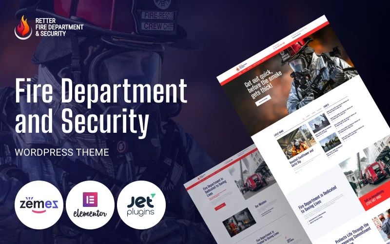 Retter Fire Department and Security WordPress Theme 1.0.1 GPL Theme 1 Retter Fire Department and Security WordPress Theme 1.0.1 GPL Theme