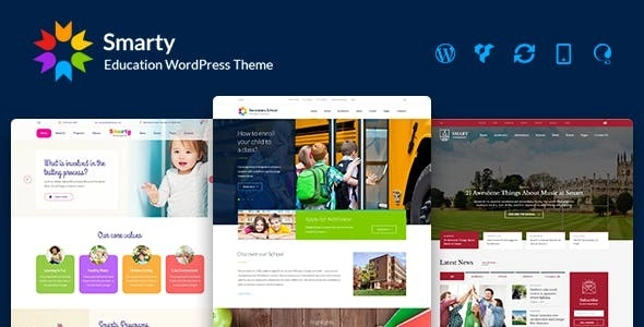 Smarty School Kindergarten WordPress theme 3.4.8 GPL Theme 1 Smarty School Kindergarten WordPress theme 3.4.8 GPL Theme