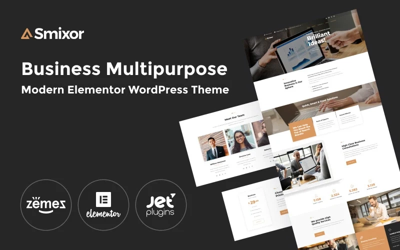 Smixor Business Multipurpose Modern WordPress Elementor Theme WordPress Theme 1.0.0 GPL Theme